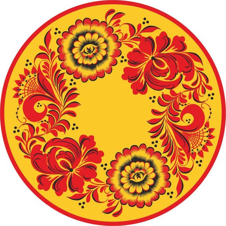 Хохломская роспись верховая роспись