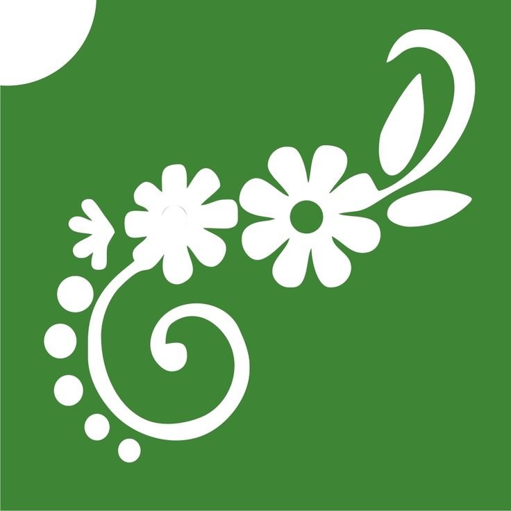 Трафарет цветочка