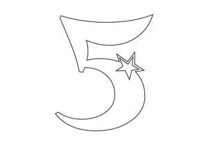 Цифры на 9 мая трафарет на окна