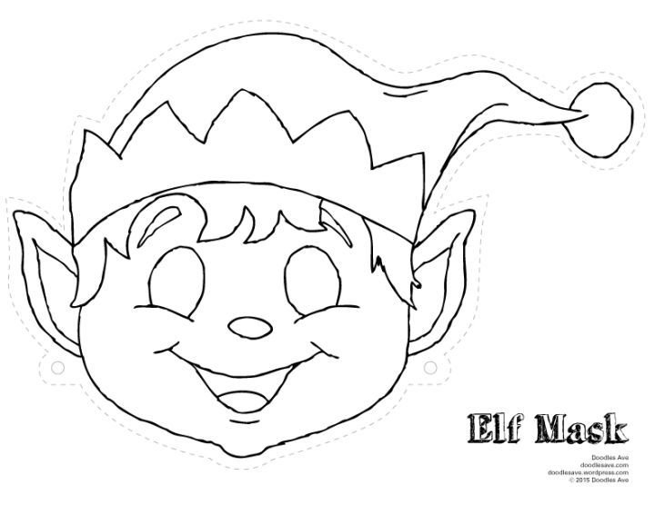 Маска гнома для детей