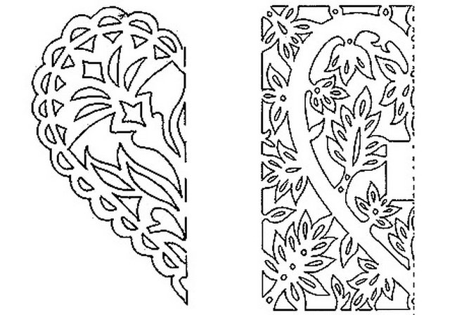 Вытынанки ажурные