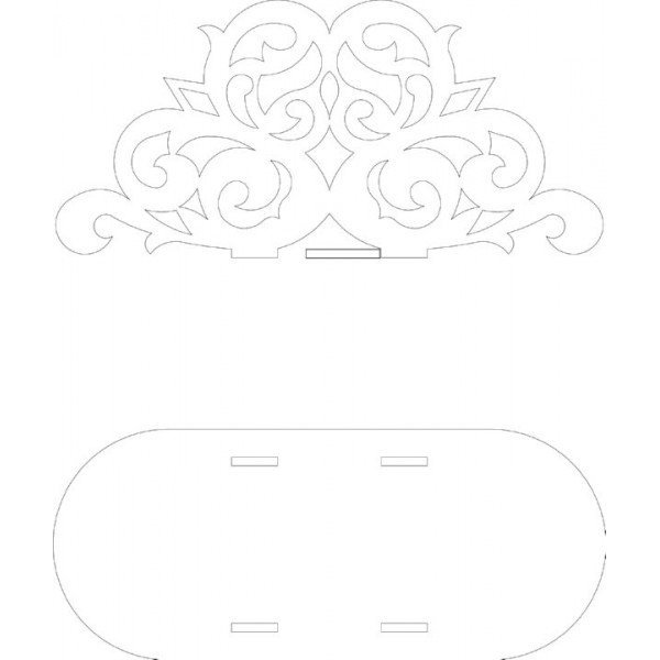 Чертеж салфетницы