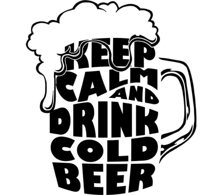 Трафарет пиво