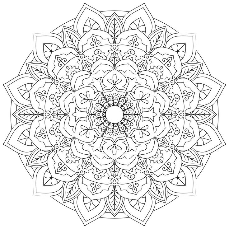 Мандала для раскрашивания