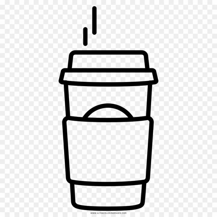 Стаканчик кофе раскраска