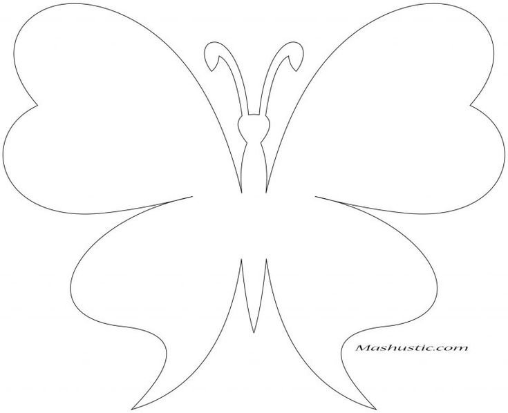 Трафареты бабочки