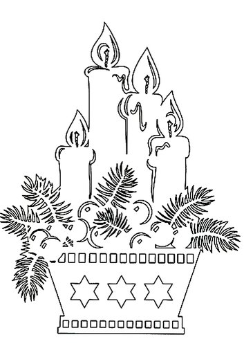 елка со свечами