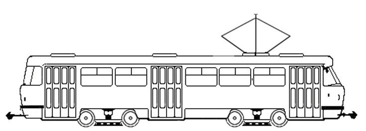 Схема трамвая Татра т3
