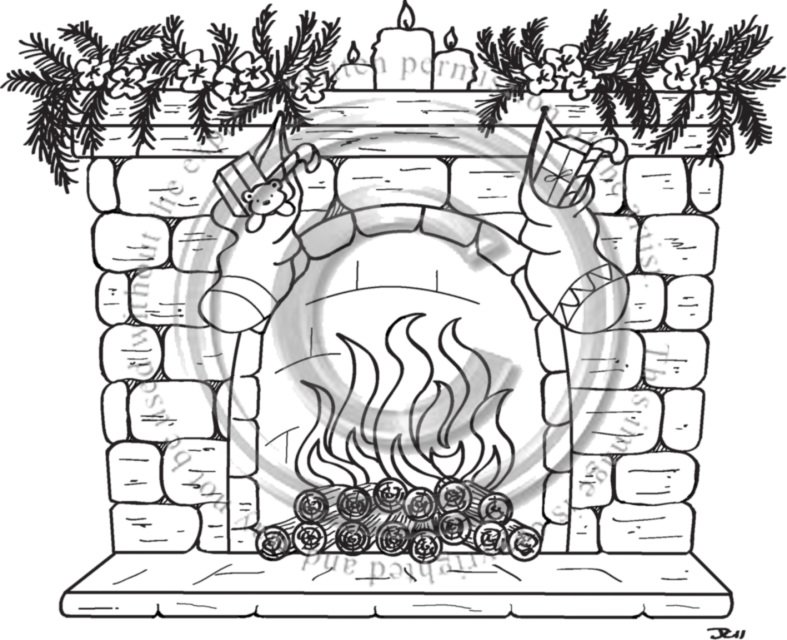 Камин для рисования