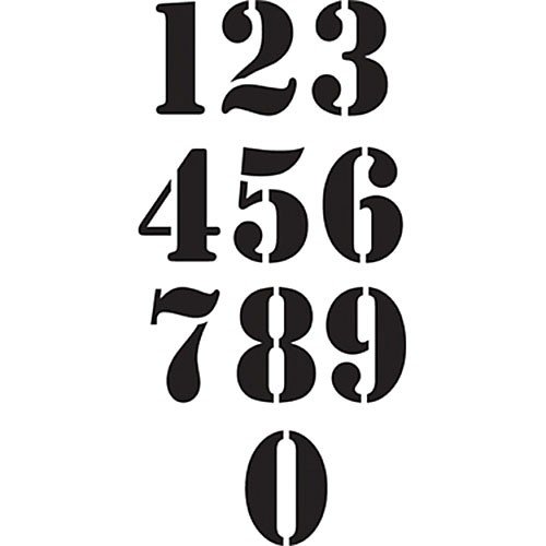 Цифры для нанесения трафарета