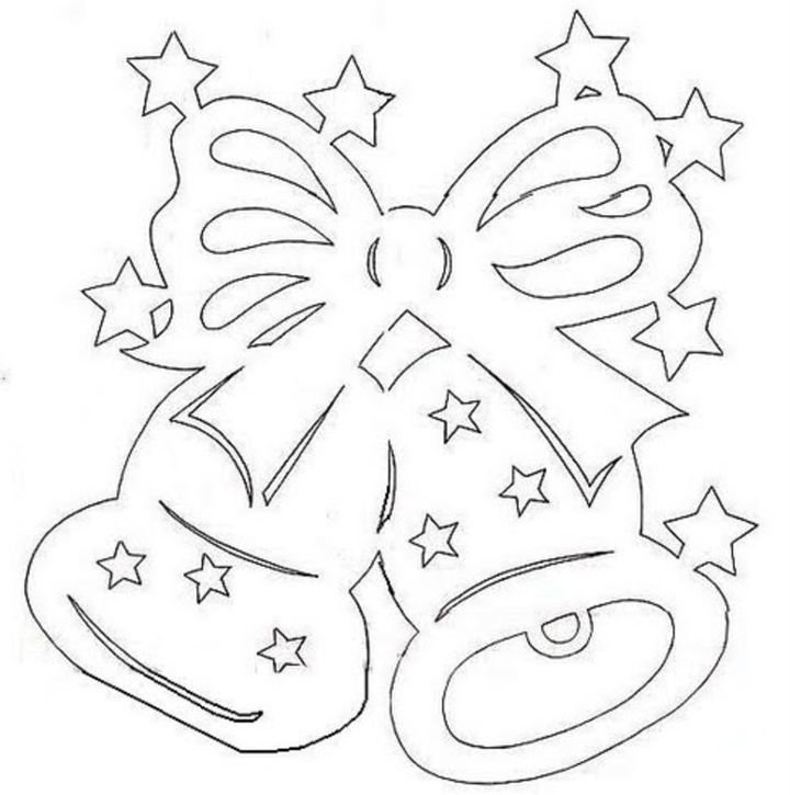 Трафареты на окна новогодние