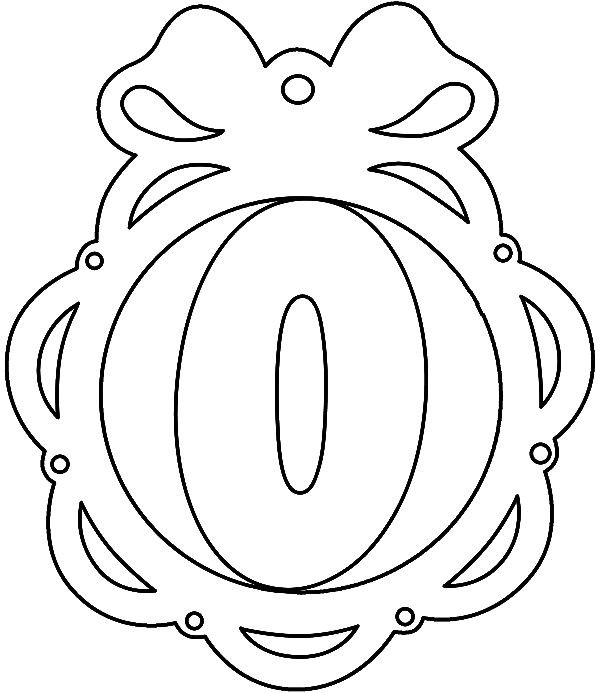 Вытынанки шары с буквами