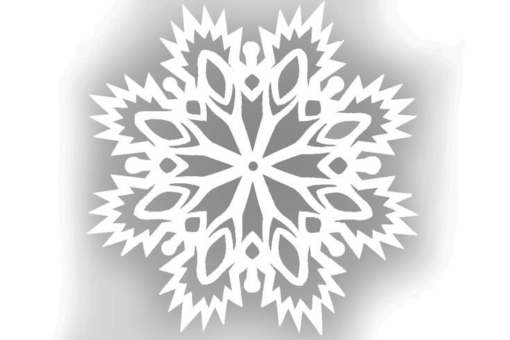 Вытынанки новогодние снежинки