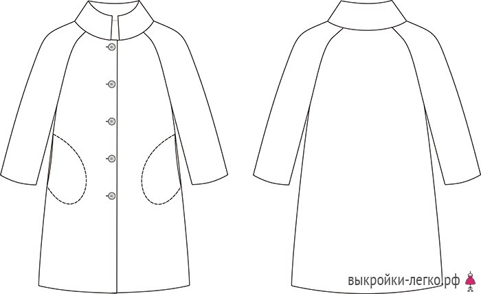 Пальто а силуэта