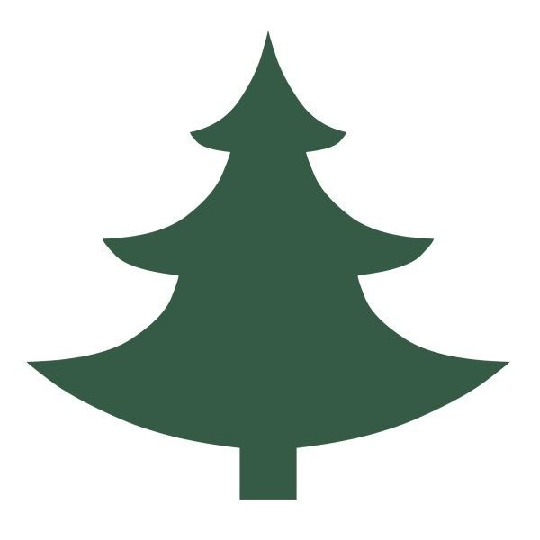 Елочка трафарет