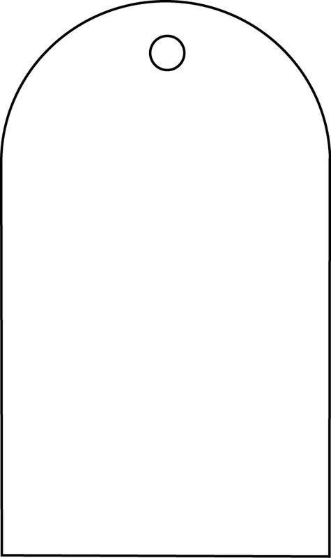 Бирка макет для печати