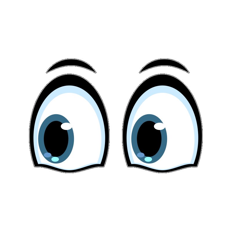 Глаза стикер