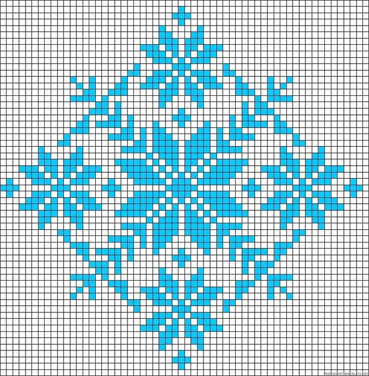 Бискорню снежинки новогодние схемы