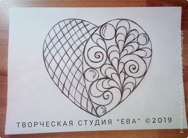 Орнамент для джутовой филиграни