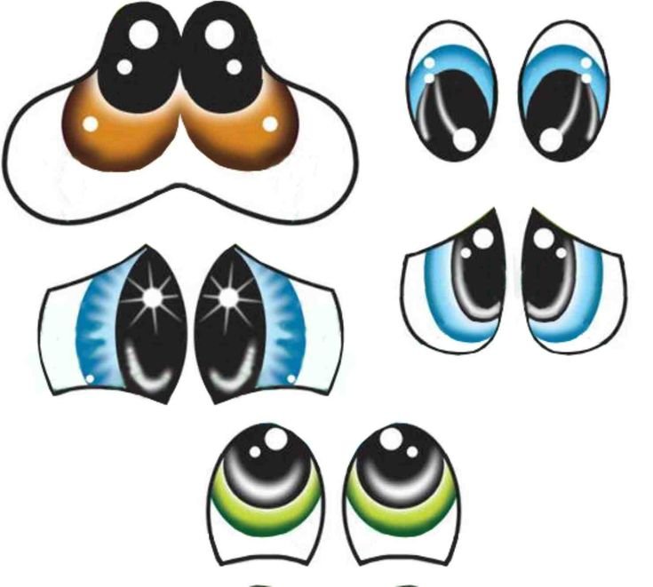 Глазки для поделки из бумаги