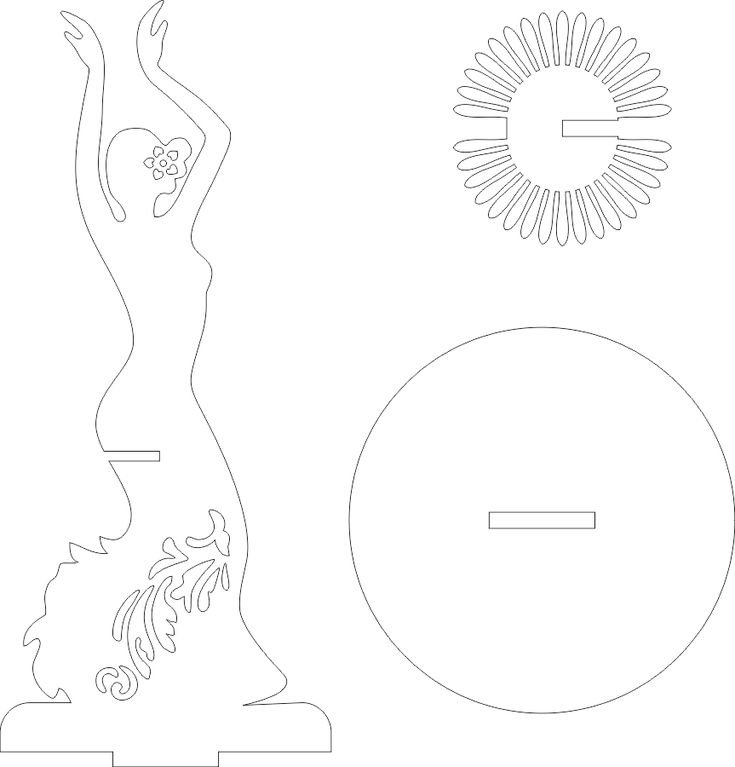 Трафареты салфетницы девушка