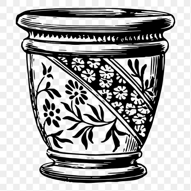 Орнамент на горшке