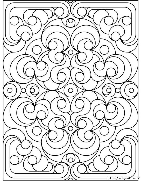 Орнамент раскраска для детей