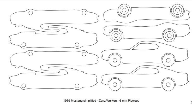 Машина из фанеры чертежи