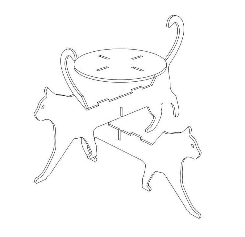 Подставка из фанеры макет