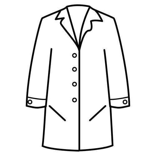 Пальто нарисовать