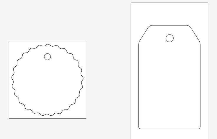 Бирка шаблон