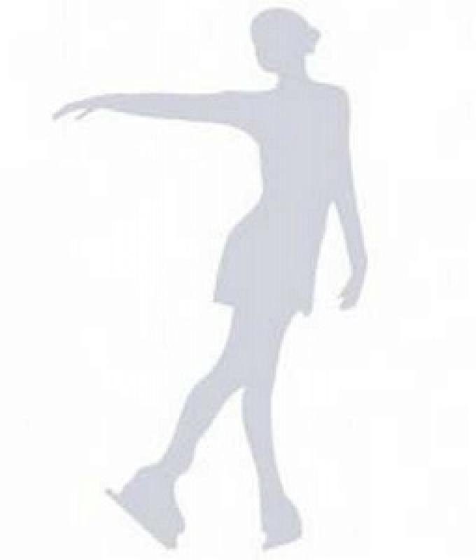 Фигуристка трафарет