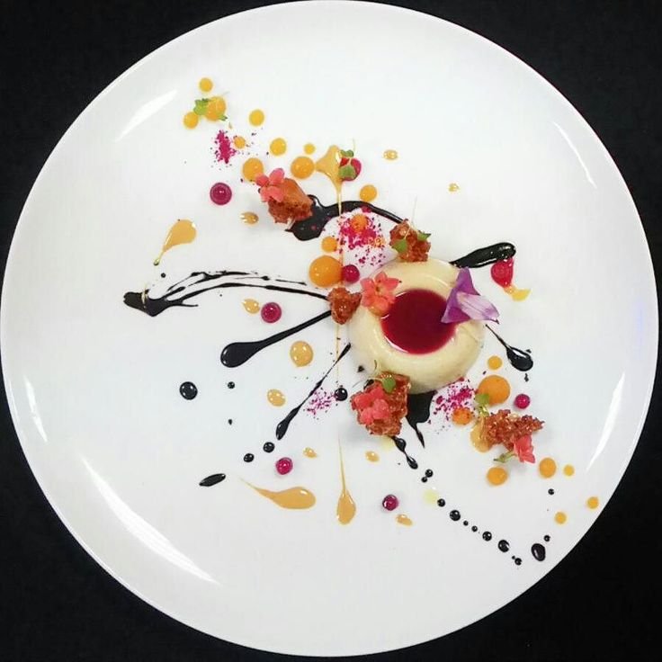 Декорирование тарелок соусами