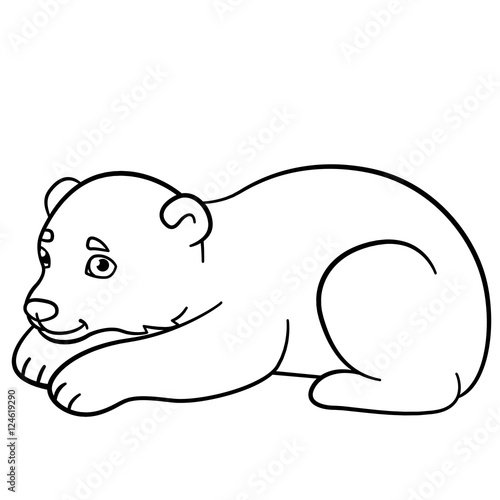 Трафарет медведя для рисования