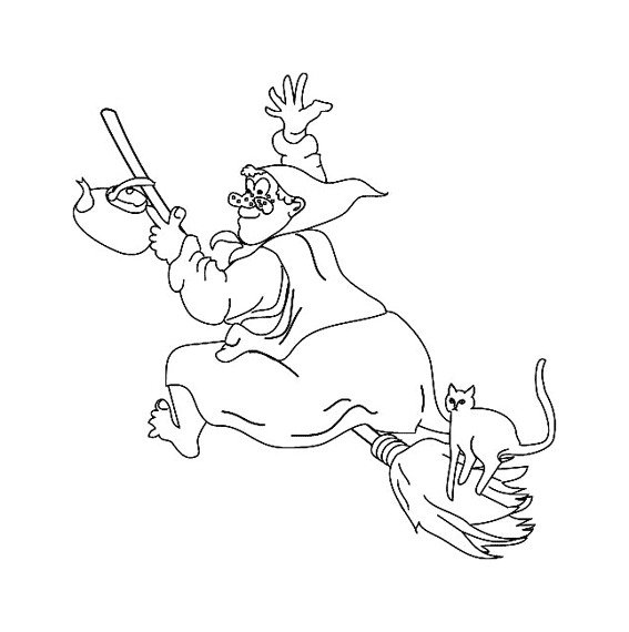 Баба Яга рисунок