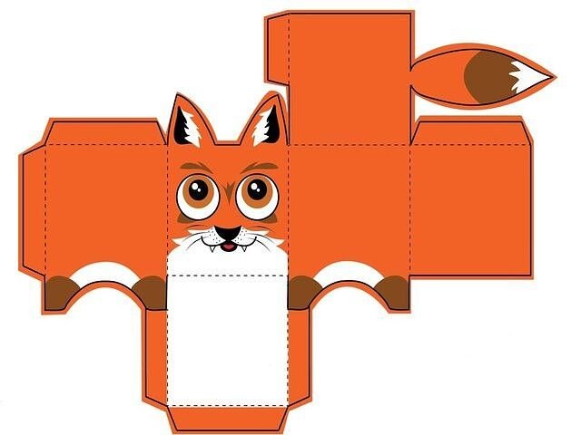 Объемные зверюшки из бумаги