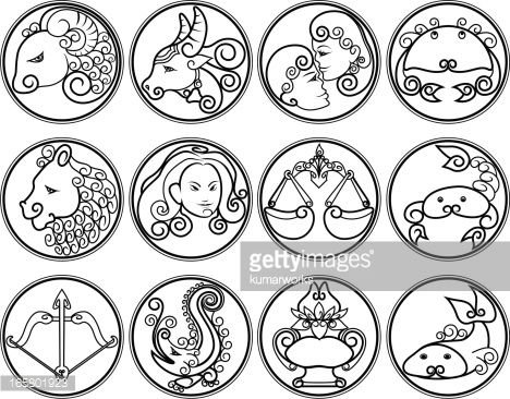 Трафареты знаков зодиака