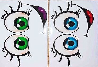 Глазки мультяшные