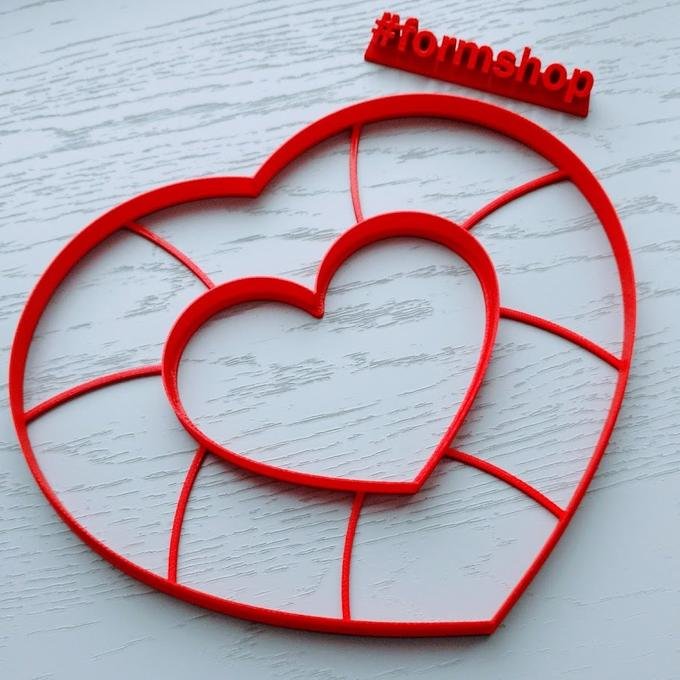 Макет сердце для торта