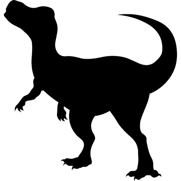 Силуэт динозавра