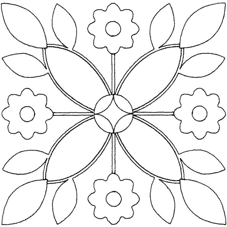 Узоры для аппликации на ткани