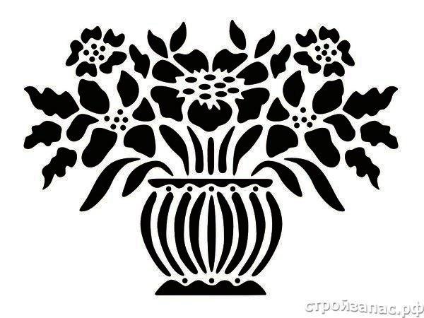 Vaza трафарет