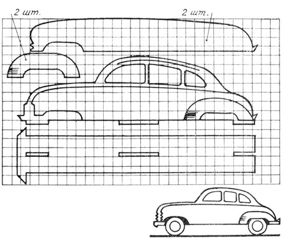 Машина из фанеры чертежи