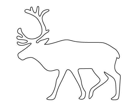 Трафарет Северного оленя