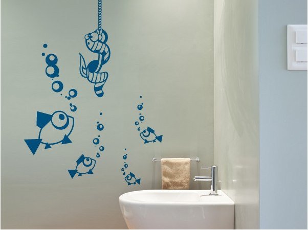 Трафареты для стен в ванной