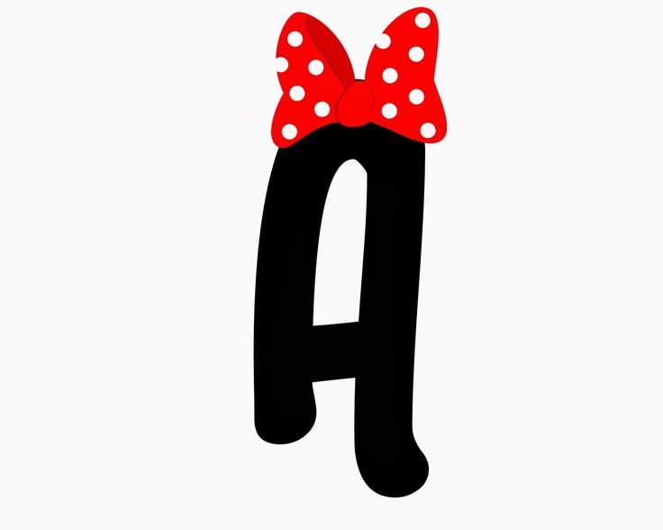 Буквы Минни Маус