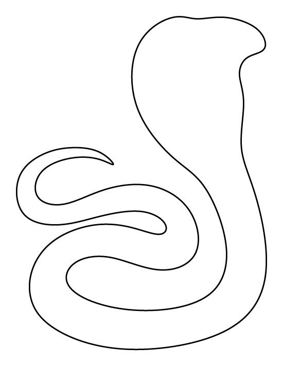 Змея раскраска