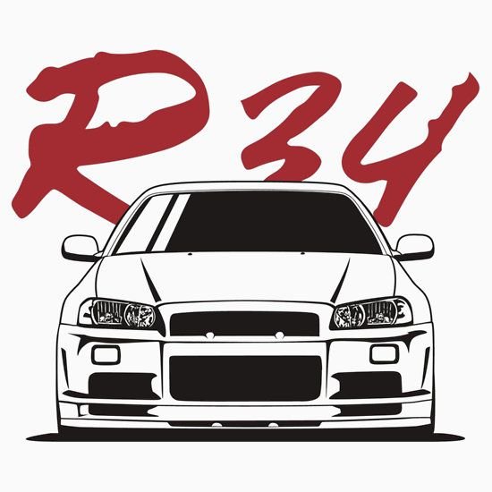 Nissan Skyline r34 логотип