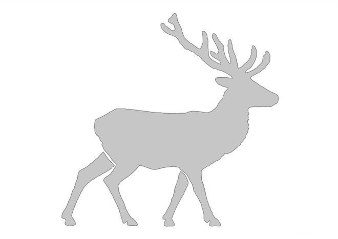 Олень для вырезания