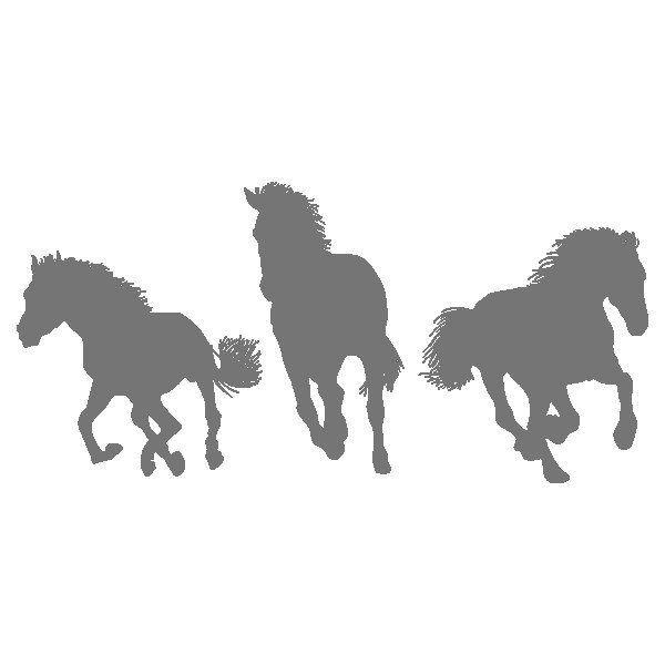 Лошадка трафарет